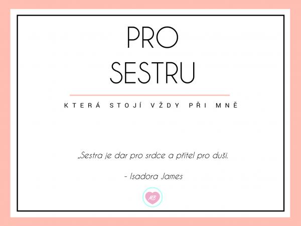 pro sestru